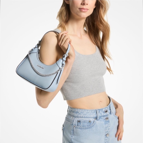 NWT Michael Kors Wilma Medium Leather Shoulder Bag - Picture 14 of 16